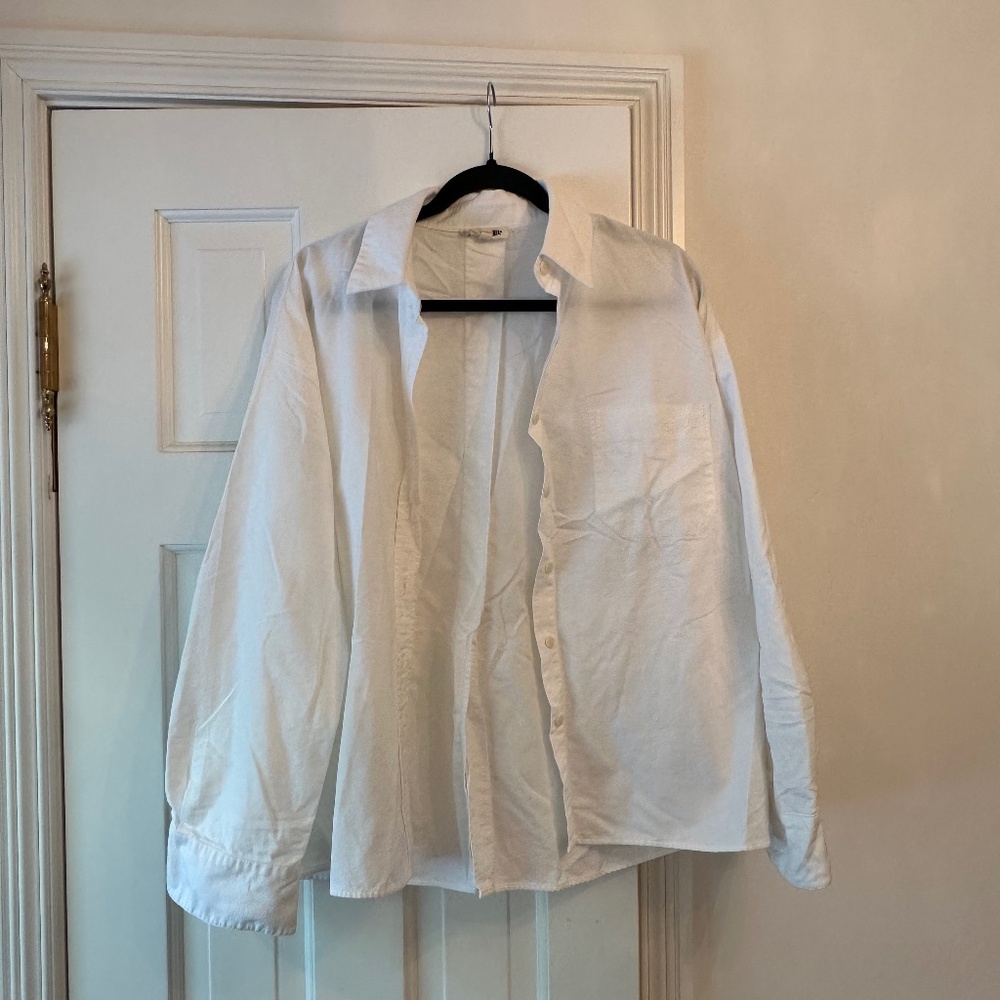 Djerf Avenue Breezy shirt in White